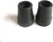 Harvy 5/8" Heavy Duty Black Rubber Replacement Cane Tip - 2 Pack