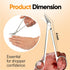 Long Handle Toenail Scissors 6” Nail Clippers for Seniors Podiatrist Manicure Pedicure for Ingrown Toe Nails
