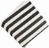 Disposable 2-ply Party Napkins - Striped Chevron Polka Dot Beverage Napkins for Birthday, 60-Count (Black)