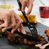 Comfy Package [100 Pack Basic Black Plastic Knives - Heavy Duty Disposable Utensils for Parties, Events, and Dinner