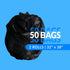 Reli. SuperValue 33 Gallon Heavy Duty Trash Bags | 50 Count | Made in USA | Black Multi-Use Garbage Bags