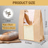 TBUKEOM 28 Packaging, 36 (13.7x8.3x3.5 inch) Pcs Bread Bags with Window, Brown Paper Bakery Bags for Homemade
