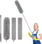 SetSail Dusters for Cleaning: 100-inch Extra-Long Floor Duster with Bendable Microfiber Head for High Ceilings
