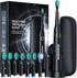 Electric Toothbrush with Travel Case, Sonic Toothbrush for Adults, 8 Brush Heads, 40000 VPM Deep Clean, 5 Modes