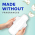 Always Pure Cotton Feminine Pads for Women, FlexFoam Pads with Wings, Size 2, Heavy Absorbency, Unscented, 72 Count
