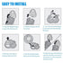 SH98/72 Head Shaver Replacement for Philips Norelco S9000 Prestige, 3Pcs Blades
