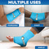 Reusable Elbow and Ankle Ice Pack for Injuries, Cold Warm Compression Sleeves for Arm, Ankle, Foot Pain Relief