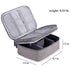 Rownyeon Waterproof Makeup Train Cases, Portable Cosmetic Organizer with Adjustable Dividers for Makeup Brushes,