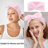 VELSCRUN 6 Pack Spa Headband, Makeup Headband, Face Wash Headband, Pink Sponge Hair Band for Women