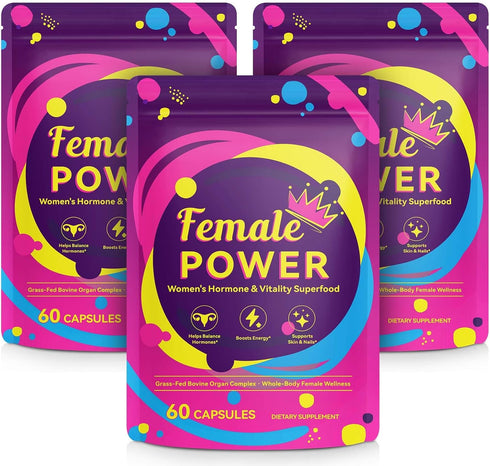 WOJBALMN 3 Pack Beef Organ Supplement for Women,Hormone Balance for Women,Grass Fed Beef