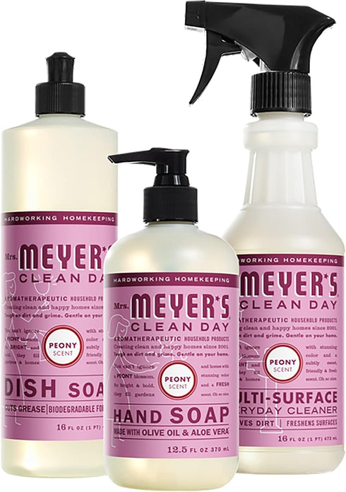 Mrs. MEYER'S Clean Day Limited Edition Scent Kitchen Basics Set (Peony)
