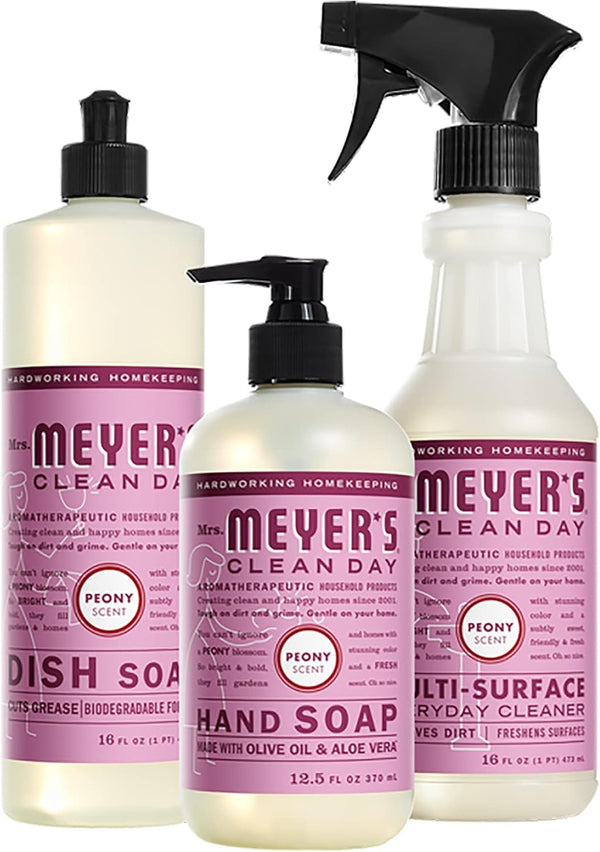 Mrs. MEYER'S Clean Day Limited Edition Scent Kitchen Basics Set (Peony)