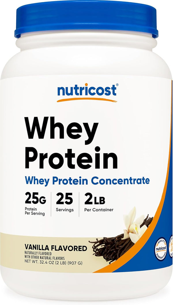 Nutricost Whey Protein Concentrate, Vanilla, 2LBS