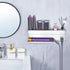 Hair Dryer Holder Wall Mount for Curling Iron Attachment Organizers and Storage, Adhesive Hair Dryer and Curling Iron