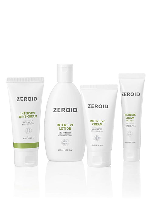 ZEROID Richenic Cream with Urea 5% - Intensive Skin Care for Dry Skin, Korean Face Moisturizer, 2 fl oz