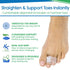 VIVEsole Hammer Toe Straightener (4 Pack) - Compression Cushion for Women, Men, Seniors, Reusable Soft Splint