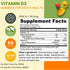 Vegetarian Vitamin D3 Gummies for Adults & Kids | 45-90 Servings, 2,000IU / 1,000IU | Non-GMO, Gluten-Free, Gelatin-Free | Supports Bones, Muscles & Immune System Halal Vitamins