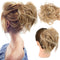 HMD Tousled Updo Messy Bun Hair Piece Hair Extension with Elastic Rubber Band, Synthetic Hair Extensions for Women