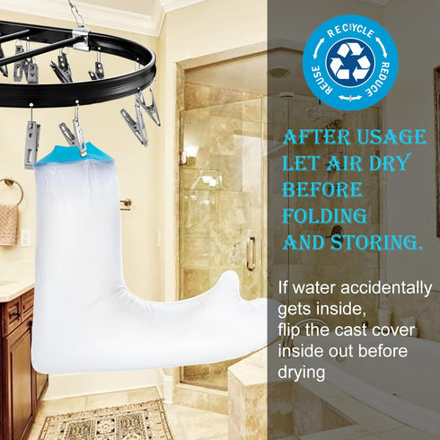 Cast Covers for Shower Arm Kids - Waterproof Soft Comfortable Seal to Keep Child Wounds Dry, Reusable