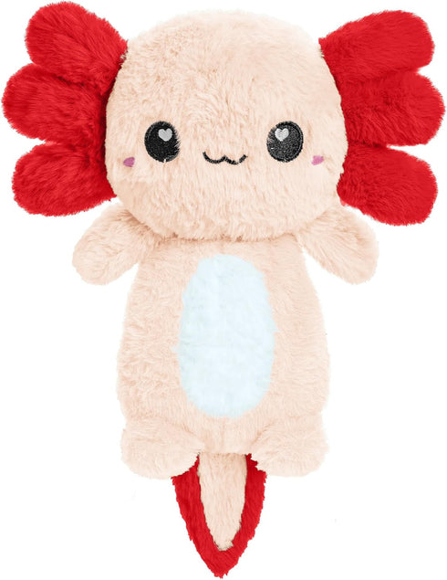 Axolotl Microwavable Unscented 1.5 lbs Heating Pad, Cute Soft Cozy Pillow Plush Heatable Warm Stuffed Animal, Kawaii