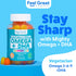 Feel Great Omega & DHA Gummies for Adults, Plant-Based Omega 3 Fish Oil Alternative, Vegetarian, Supports Brain &