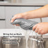 Gray Microfiber Cleaning Cloth 13"x13", Ultra Soft Absorbent Rags for Housekeeping, Lint Free Reusable Cleaning Cloths