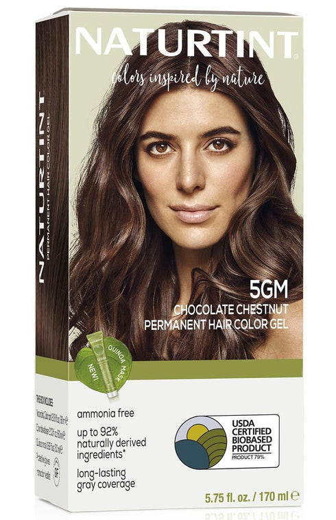 Naturtint 5GM Chocolate Chestnut Permanent Hair Color, Ammonia Free, Vegan, Cruelty Free, Pack of 1, Long Lasting