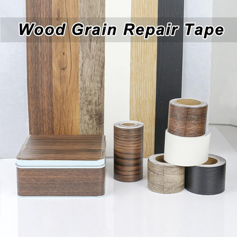 PACK (1, BOMEI Wood Grain Repair Tape,Self Adhesive Repair Patch for Furniture, Floors, Cabinets, Windows, Doors, RV