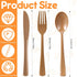 wlilupah 90 Set 30 30 30 Disposable Plastic Cutlery Forks and Spoons and Knifes for Home Office School Party Picnics
