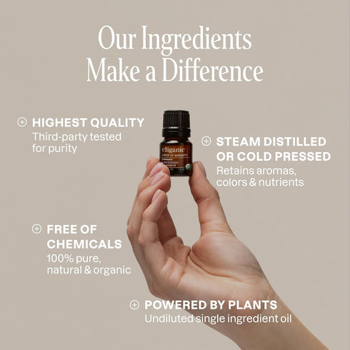 Set 5 15ml) 100% Cliganic Organic Essential Oils (Top x - Pure Natural - Aromatherapy, Candle Making - Peppermint