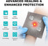 ZMZPA 4" 4", 15 Packs Ag Silver Calcium Alginate Wound Dressing x Non Stick Pads for Wounds, Soft Silver Dressing