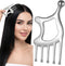Hadnves 5 in 1 Metal Gua Sha Facial Tools Handheld Head Massage Comb