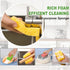 Cellulose Heavy Duty Non-Scratch Kitchen Scrub Sponges, Colorful Compressed Dish Scrubber Sponge, 6pcs for Household,