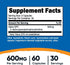 Nutricost Alpha GPC 600mg, 60 Vegetarian Capsules - Non-GMO and Gluten Free, 300mg Per Capsule