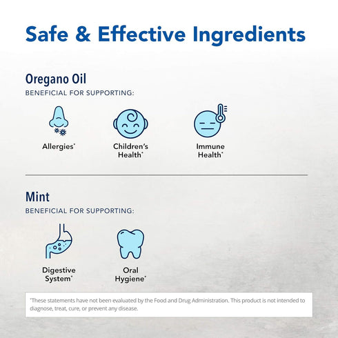 North American Herb & Spice OregaCare Swirl & Swallow, Cranberry Flavor, 8 fl oz, Edible Oregano Oil Mouthwash