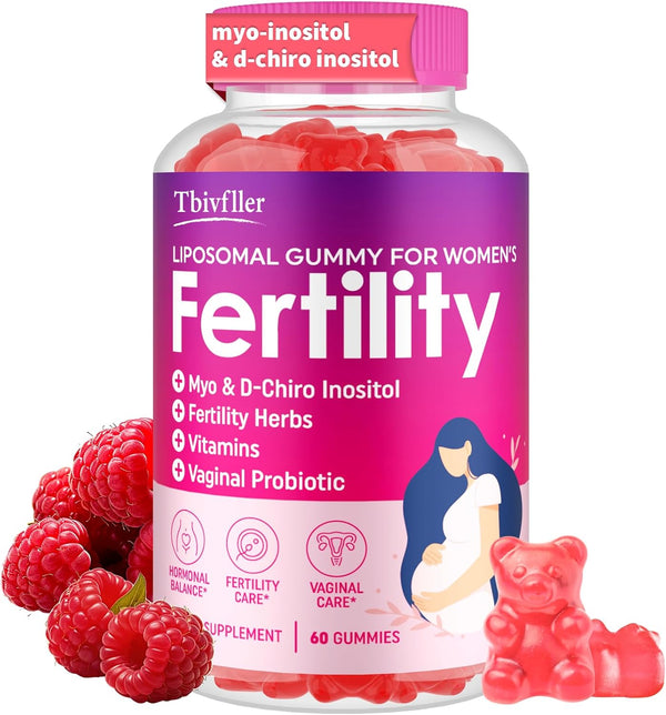 Tbivfller Fertility Supplements for Women, Prenatal Vitamins with Myo-Inositol & D-Chiro Inositol, Folate,