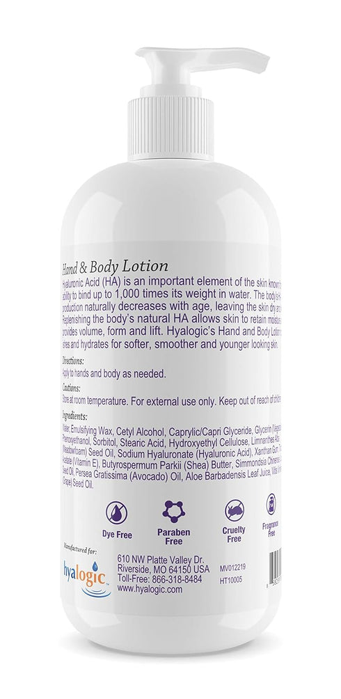 Hyalogic Episilk Hand & Body Lotion, 10oz – Great Skin Care Lotion with Hyaluronic Acid, Shea Butter & Jojoba Oil