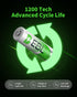 EBL AA Rechargeable Batteries - 1.2V 2500mAh High Performance Pre-Charged AA Batteries, 4 Pack