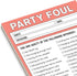 Knock Knock Party Foul Nifty Note, Checklist Memo Pad, 4 x 5.25-inches