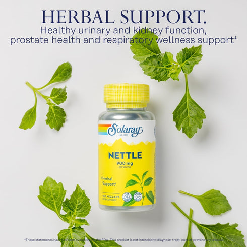 SOLARAY Nettle Leaves Supplement, 450 mg, 100 Count
