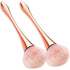 Super Large Mineral Powder Brush Set - 2 Pcs Bronzer Kabuki Makeup Brush & Soft Fluffy Foundation Brush