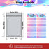 100 Pieces Resealable Smell Proof Bags - 4 x 6 Inches Foil Pouch Bags, Clear Food Storage Plastic Packaging Mylar Bags