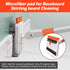 Qaestfy Wall & Baseboard Cleaner Mop Tool with 49'' Long Handle for Cleaning Window Floor Skirting Board Ceiling Bathtub Tub Tile Scrubber Brush Duster with 4 Reusable Pads