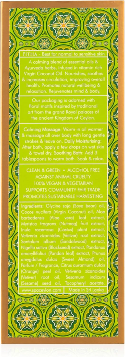SPA CEYLON ALOE VERA & PANDANUS Massage & Bath Oil, Natural Therapy Blend for Soothing Body Ritual
