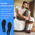 Memory Foam Insoles for Men, Shock Absorbing Replacement Shoe Inserts for Work Boots, Running, Hiking, Black US 11