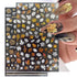8Sheets Gold Maple Leaf Nail Stickers 3D Fall Nail Art Supplies Holographic Autumn Nail Art Sticker Maple Leaves Design Foils Laser Shiny DIY Nail Art Decoration Thanksgiving Day Manicure Accessories