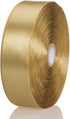 YASEO 1 Inch Champaign Gold Solid Satin Ribbon, 50 Yards for Gift Wrapping, Floral Bouquets, Wedding Decoration