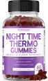 Night Time Fat Burner Gummies (60 Count) Weight Loss & Metabolism Gummies - Sugar Free Raspberry Flavor