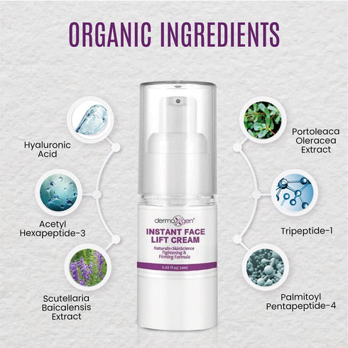 Instant Face Lift Cream - Peptide Complex Tightening, Lifting & Firming Cream, 20 ml for Anti-Aging