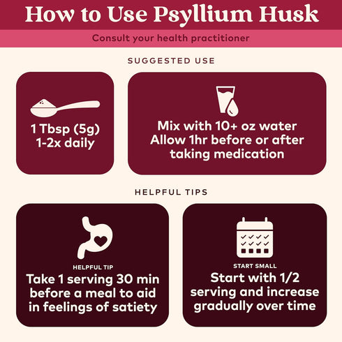 ORGANIC INDIA Psyllium Herbal Powder - 12 oz Canister Whole Husk Fiber, Healthy Elimination, Vegan & Gluten-Free